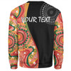 Australia Aboriginal Custom Sweatshirt - Aboriginal Art Style Abstract Sweatshirt
