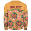 Australia Aboriginal Custom Sweatshirt - Abstract Seamless Pattern With Aboriginal Inspired Sweatshirt