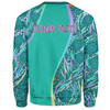 Australia Aboriginal Custom Sweatshirt - Turquoise Dot Dreamtime Sweatshirt