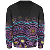 Australia Aboriginal Custom Sweatshirt - Purple Dot In Aboriginal Style Sweatshirt