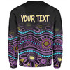Australia Aboriginal Custom Sweatshirt - Purple Dot In Aboriginal Style Sweatshirt