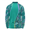 Australia Aboriginal Custom Long Sleeve Polo Shirt - Turquoise Dot Dreamtime Long Sleeve Polo Shirt