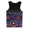 Australia Aboriginal Custom Men Singlet - Purple Dot In Aboriginal Style Men Singlet