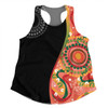 Australia Aboriginal Custom Women Racerback Singlet - Aboriginal Art Style Abstract Women Racerback Singlet