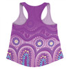 Australia Aboriginal Custom Women Racerback Singlet - Purple Aboriginal Dot Women Racerback Singlet