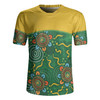 Australia Aboriginal Custom Rugby Jersey - Green Painting With Aboriginal Inspired Dot Rugby Jersey