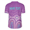 Australia Aboriginal Custom Rugby Jersey - Purple Aboriginal Dot Rugby Jersey