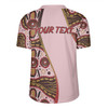 Australia Aboriginal Custom Rugby Jersey - Aboriginal Inspired With Pink Background Rugby Jersey