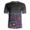 Australia Aboriginal Custom Rugby Jersey - Purple Dot In Aboriginal Style Rugby Jersey