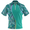 Australia Aboriginal Custom Zip Polo Shirt - Turquoise Dot Dreamtime Zip Polo Shirt Australia Aboriginal Custom Zip Polo Shirt - Turquoise Dot Dreamtime Zip Polo Shirt
