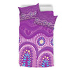 Australia Aboriginal Bedding Set - Purple Aboriginal Dot Bedding Set