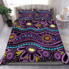 Australia Aboriginal Bedding Set - Purple Dot In Aboriginal Style Bedding Set