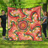 Australia Aboriginal Quilt - Aboriginal Art Style Abstract Quilt