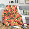 Australia Aboriginal Blanket - Aboriginal Art Style Abstract Blanket