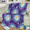 Australia Aboriginal Blanket - Purple Abstract Seamless Pattern With Aboriginal Inspired Blanket