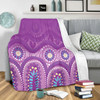 Australia Aboriginal Blanket - Purple Aboriginal Dot Blanket