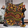 Australia Aboriginal Blanket - Dot In Aboriginal Style Blanket