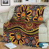 Australia Aboriginal Blanket - Dot In Aboriginal Style Blanket