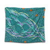 Australia Aboriginal Tapestry - Turquoise Dot Dreamtime Tapestry