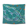 Australia Aboriginal Tapestry - Turquoise Dot Dreamtime Tapestry