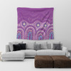 Australia Aboriginal Tapestry - Purple Aboriginal Dot Tapestry