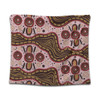 Australia Aboriginal Tapestry - Aboriginal Inspired With Pink Background Tapestry