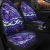 Australia Aboriginal Car Seat Cover - Purple Dot Dreamtime Car Seat Cover