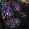Australia Aboriginal Car Seat Cover - Purple Dot In Aboriginal Style Car Seat Cover