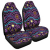 Australia Aboriginal Car Seat Cover - Purple Dot In Aboriginal Style Car Seat Cover