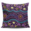 Australia Aboriginal Pillow Cases - Purple Dot In Aboriginal Style Pillow Cases