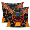 Australia Aboriginal Pillow Cases - Indigenous Dot With Boomerang Inspired Pillow Cases