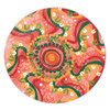 Australia Aboriginal Round Rug - Aboriginal Art Style Abstract Round Rug