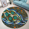 Australia Aboriginal Round Rug - Color Dot Dreamtime Round Rug