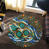 Australia Aboriginal Round Rug - Color Dot Dreamtime Round Rug