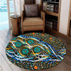 Australia Aboriginal Round Rug - Color Dot Dreamtime Round Rug