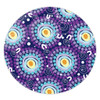 Australia Aboriginal Round Rug - Purple Abstract Seamless Pattern With Aboriginal Inspired Round Rug
