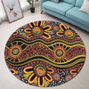 Australia Aboriginal Round Rug - Dot In Aboriginal Style Round Rug