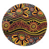 Australia Aboriginal Round Rug - Dot In Aboriginal Style Round Rug