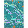 Australia Aboriginal Area Rug - Turquoise Dot Dreamtime Area Rug