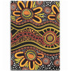 Australia Aboriginal Area Rug - Dot In Aboriginal Style Area Rug