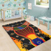 Australia Aboriginal Area Rug - Indigenous Dot With Boomerang Inspired Area Rug