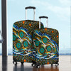 Australia Aboriginal Luggage Cover - Color Dot Dreamtime Luggage Cover