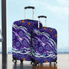 Australia Aboriginal Luggage Cover - Purple Dot Dreamtime Luggage Cover