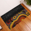 Australia Aboriginal Doormat - Dreaming Trees And Goanna In Dot Pattern Doormat