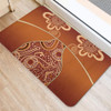 Australia Aboriginal Doormat - Brown Kangaroo In Aboriginal Dot Art Doormat