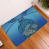 Australia Aboriginal Doormat - Blue Aboriginal Dot With Fish Doormat