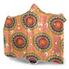 Australia Aboriginal Hooded Blanket - Abstract Seamless Pattern With Aboriginal Inspired Hooded Blanket