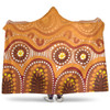 Australia Aboriginal Hooded Blanket - Brown Aboriginal Dot Hooded Blanket