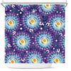 Australia Aboriginal Shower Curtain - Purple Abstract Seamless Pattern With Aboriginal Inspired Shower Curtain