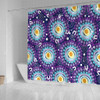 Australia Aboriginal Shower Curtain - Purple Abstract Seamless Pattern With Aboriginal Inspired Shower Curtain